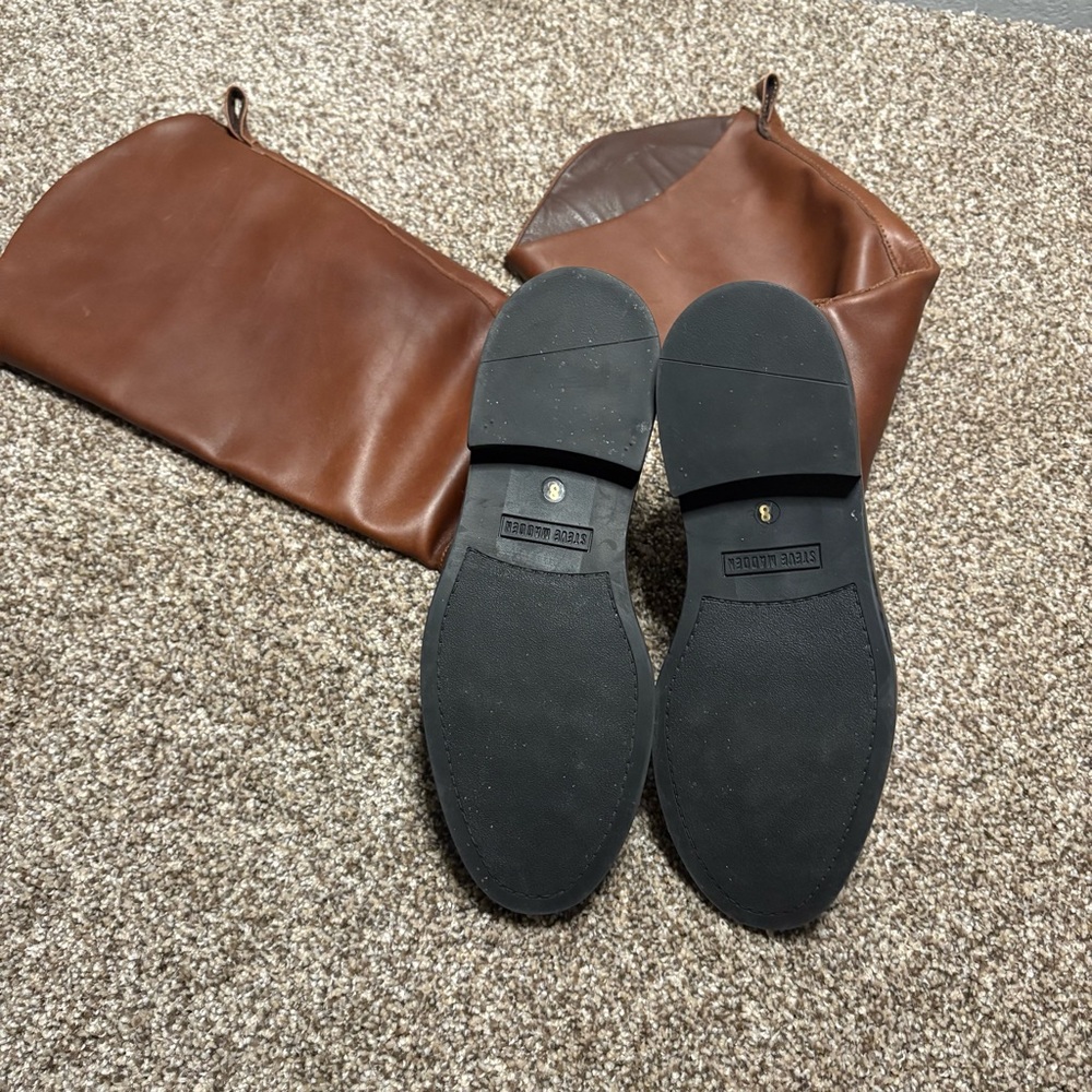 Steve Madden Brown Heeled Boots - Picture 3 of 7